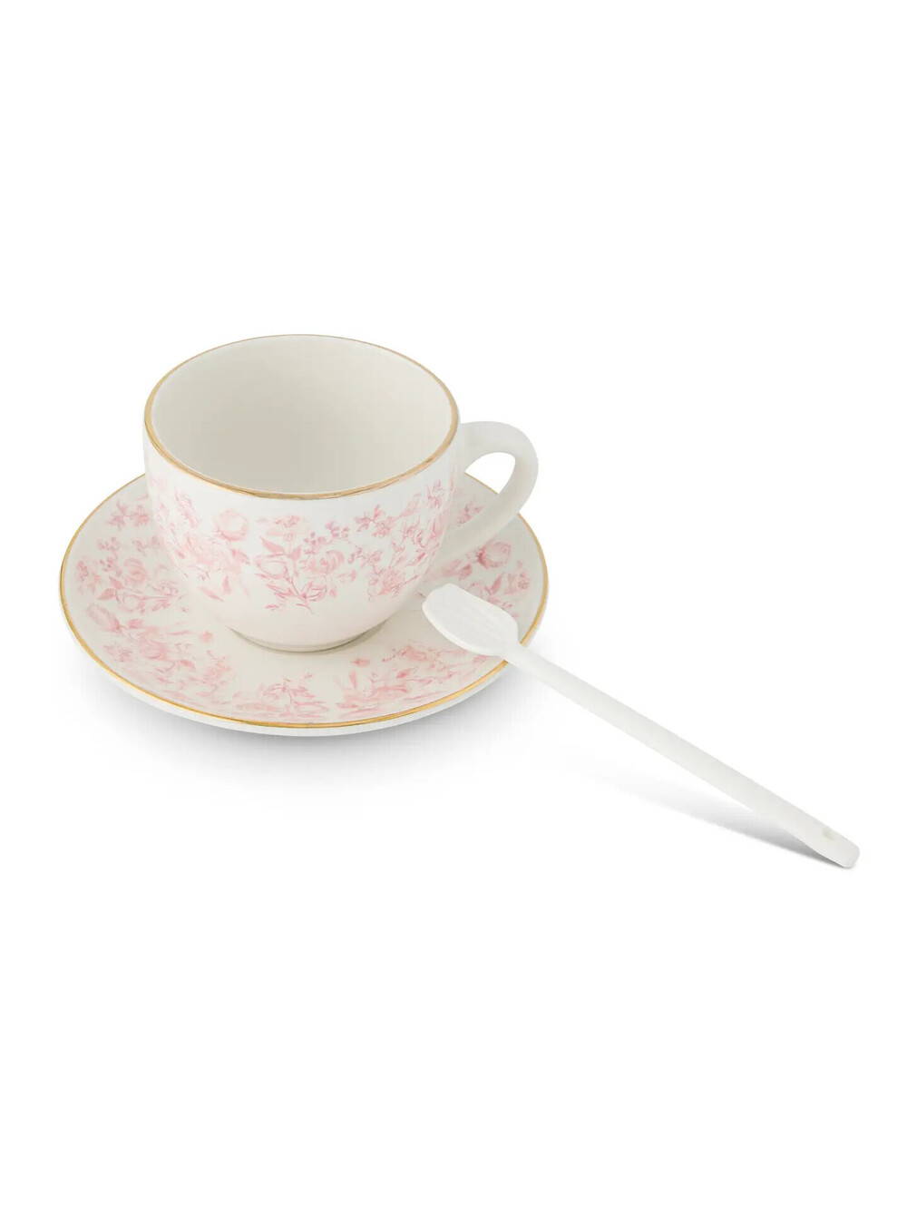 3pc 8oz Garden Toile Cup & Saucer Set